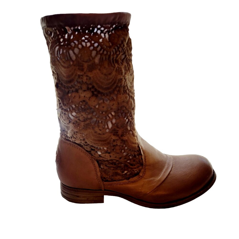 Free People Bunker Camel Slouchy Boots Size 36 - Picture 6 of 11